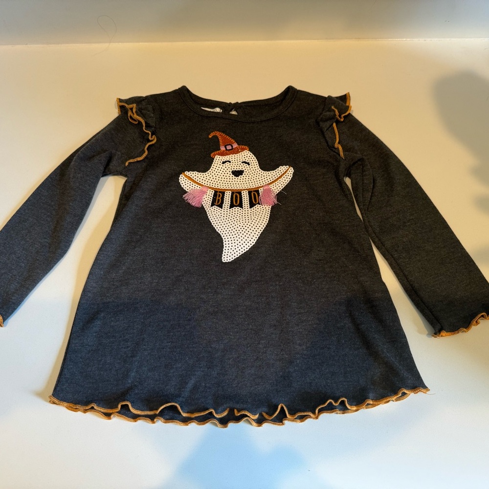 Mudpie Halloween Ghost shirt 2-3T new with tags